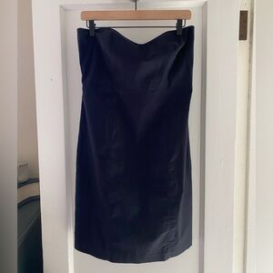 Strapless Black Sheath Dress with removable straps